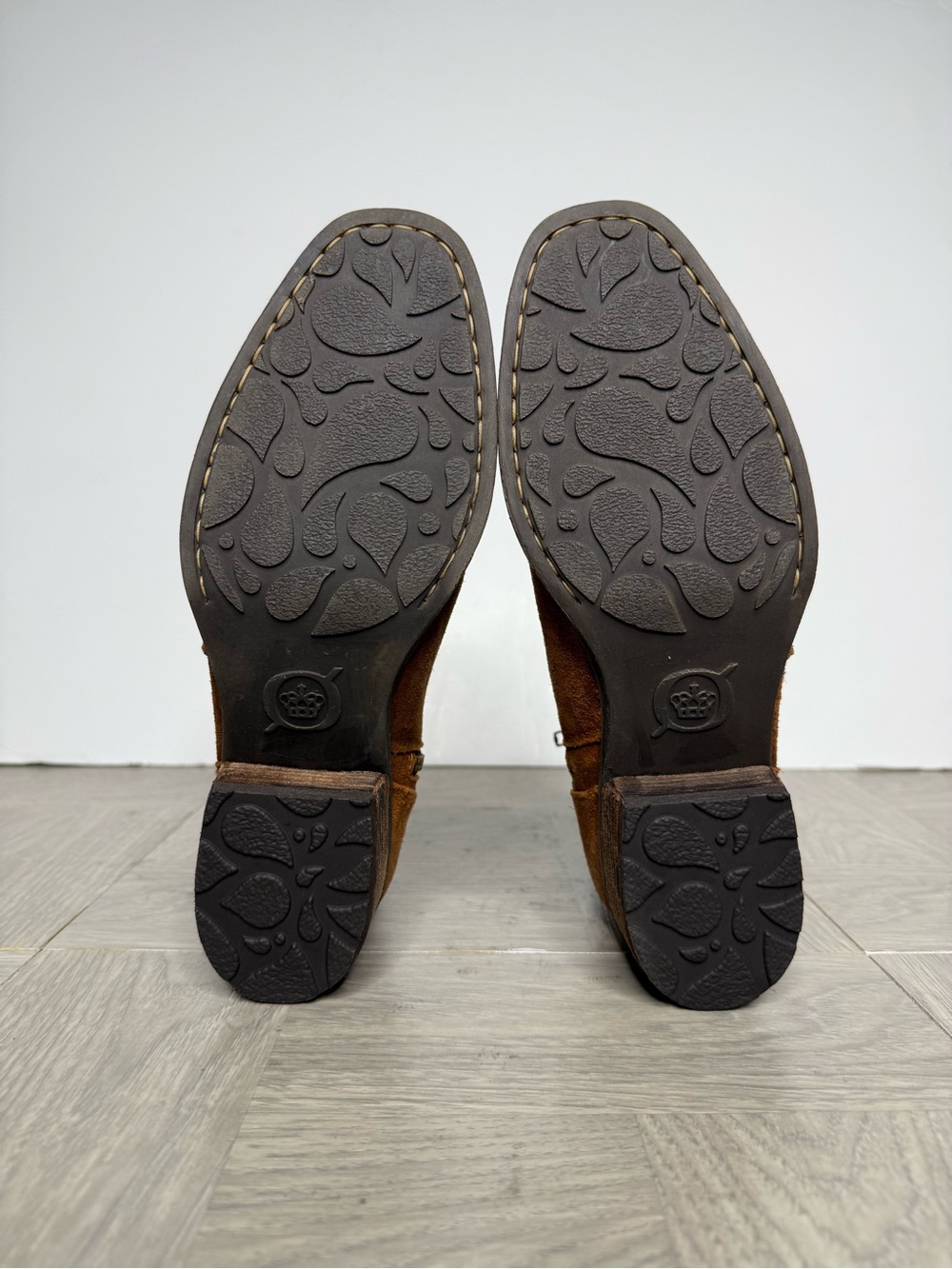 Born Morocco Brown Distressed Suede Bootie 7 - Picture 8 of 9